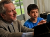 Marcantonio Barone gives a piano lesson