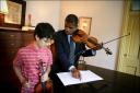 Discussing the music